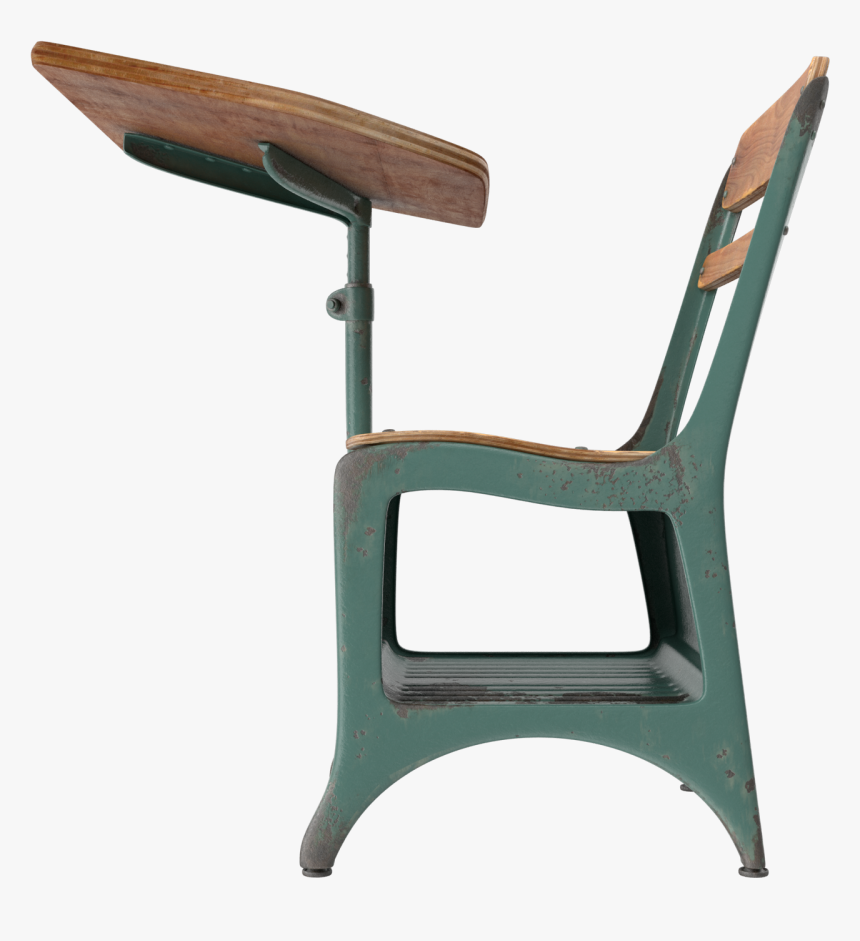 Antique School Desk Png Image - Chair, Transparent Png, Free Download