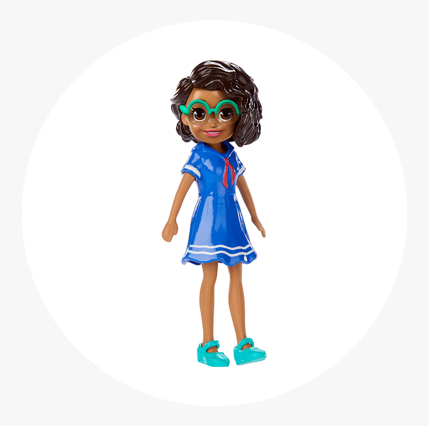 Transparent Girl Running Png - Polly Pocket Black Doll, Png Download, Free Download