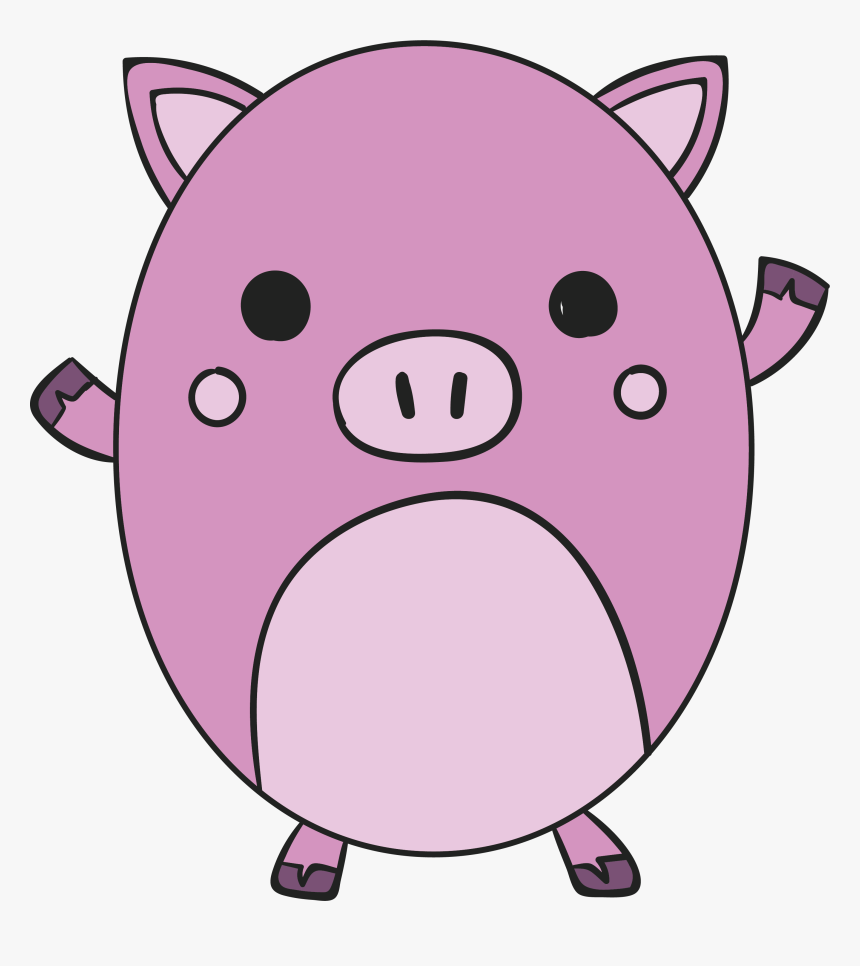 Domestic Pig Pink Computer File, HD Png Download, Free Download