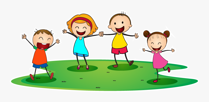 Daycare Clipart Daycare Van - Kids Playing Cartoon, HD Png Download