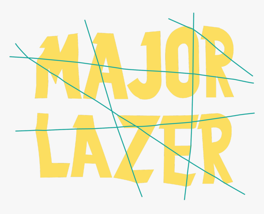 Vectored Type Representing Crumpled Paper - Major Lazer, HD Png Download, Free Download