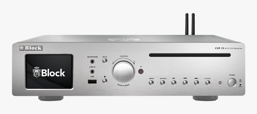 Cvr-10 Receiver Silver - Cd Netzwerk Receiver, HD Png Download, Free Download