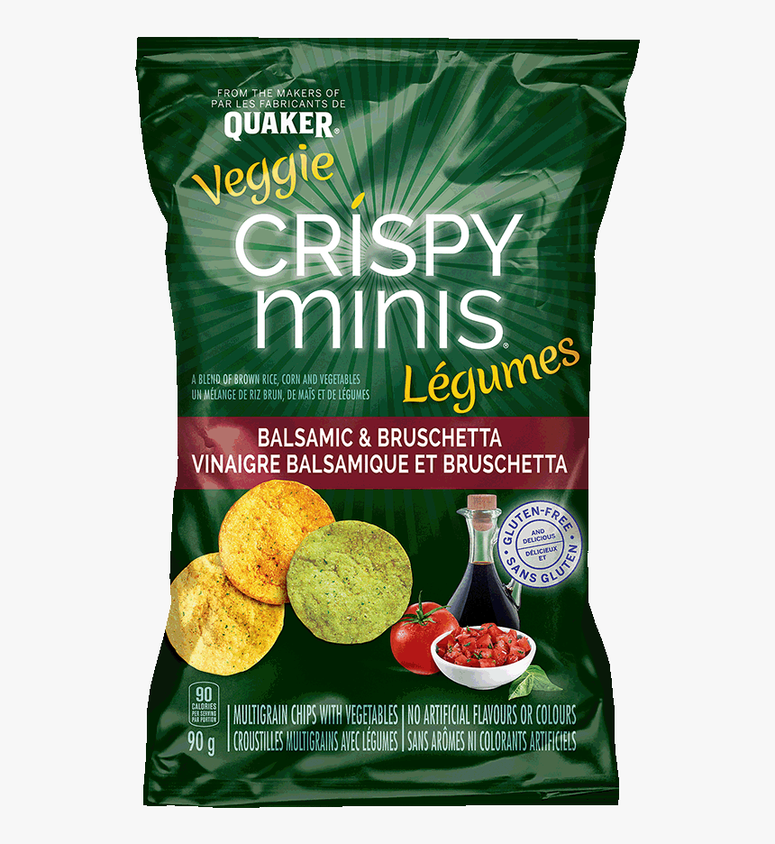 Crispy Minis® Balsamic & Bruschetta Multigrain Chips - Quaker Veggie Crispy Minis, HD Png Download, Free Download