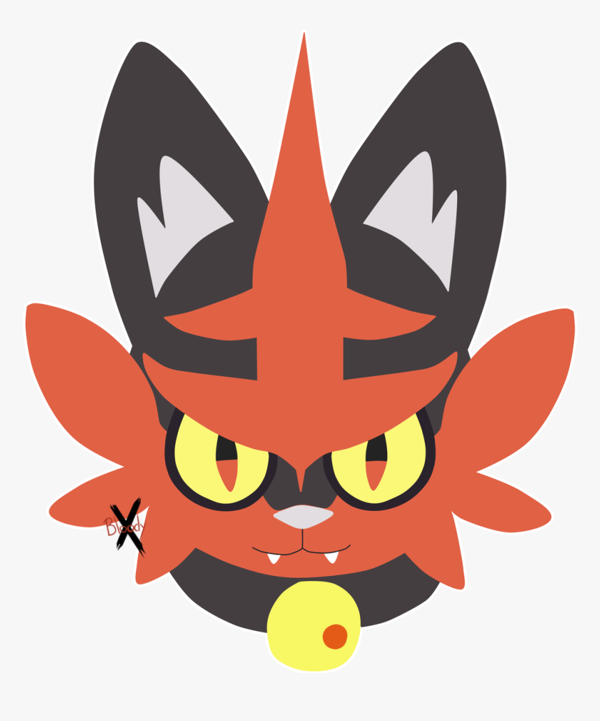 #lineless #torracat #pokemonpic - Cartoon, HD Png Download, Free Download