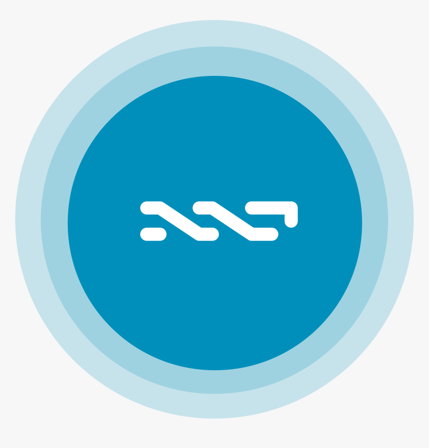 Nxt Logo Round Blue Transparent - Nxt Coin Icon, HD Png Download, Free Download