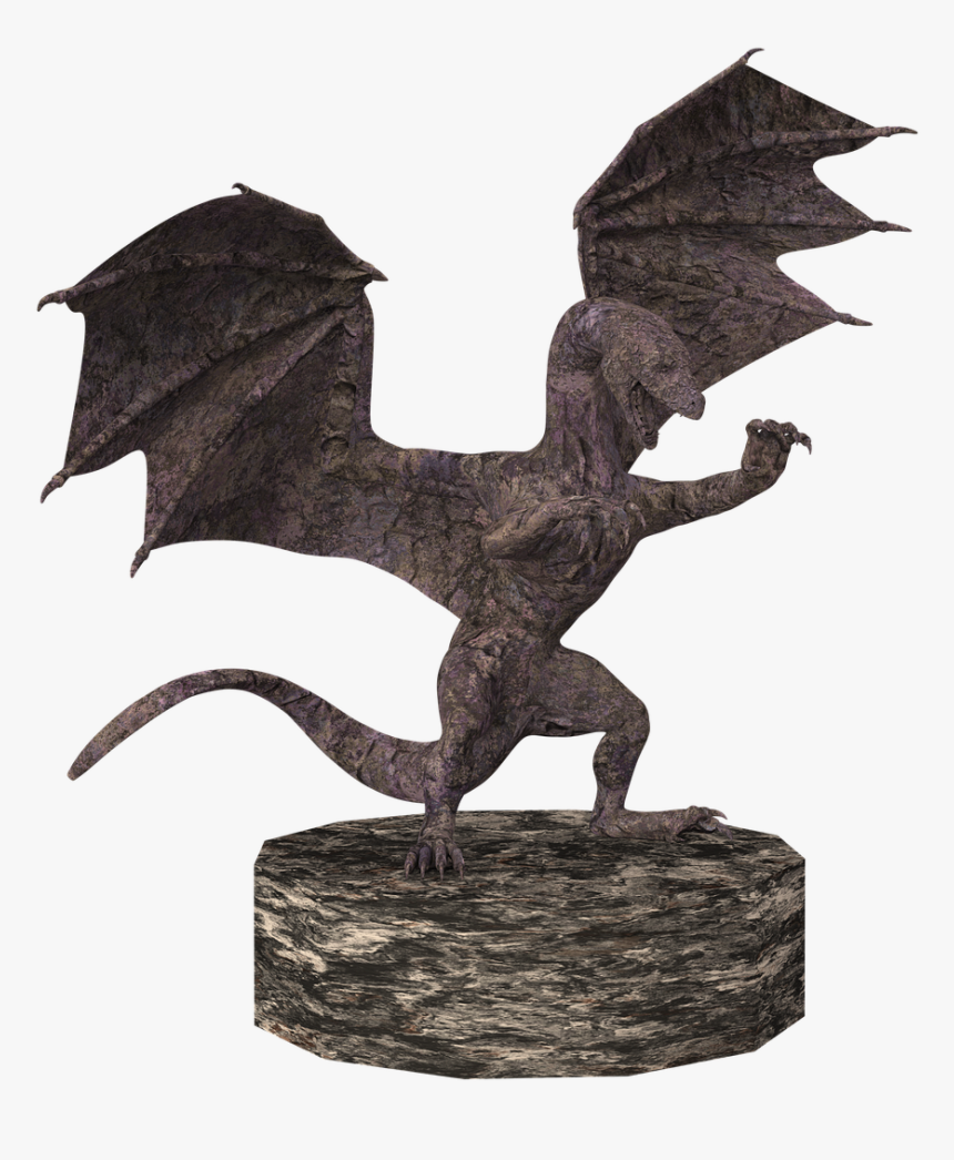 Dragon Stone Figure Free Picture - Statue, HD Png Download, Free Download