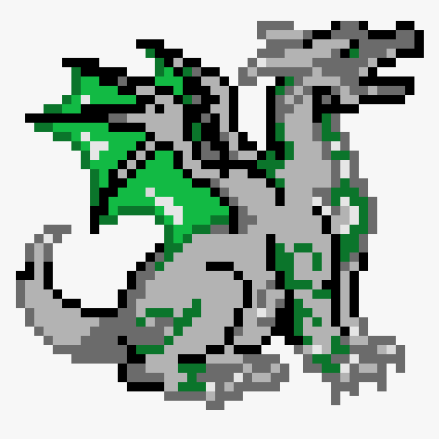 Dragon Png Pixel Art, Transparent Png - kindpng