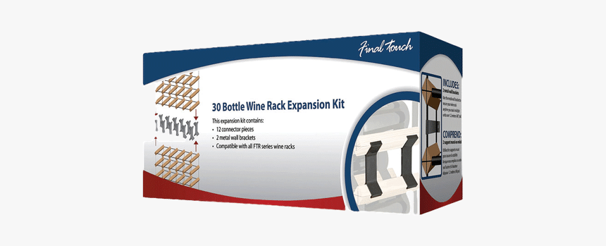 30 Bottle Wine Rack Extension Kit - Banner, HD Png Download, Free Download