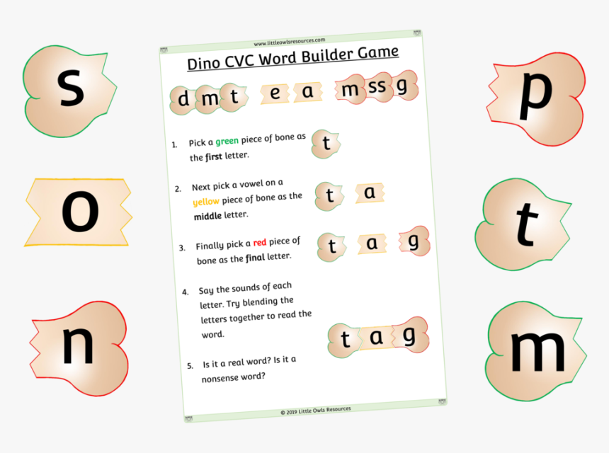 Phase 2 Dino Word Builder Cover, HD Png Download, Free Download