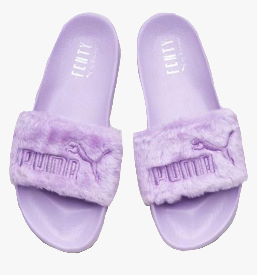 puma purple slides