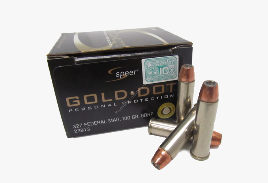 Speer Gold Dot 327 Federal Magnum 100gr Gdhp Ammunition - Speer Gold Dot 9mm, HD Png Download, Free Download