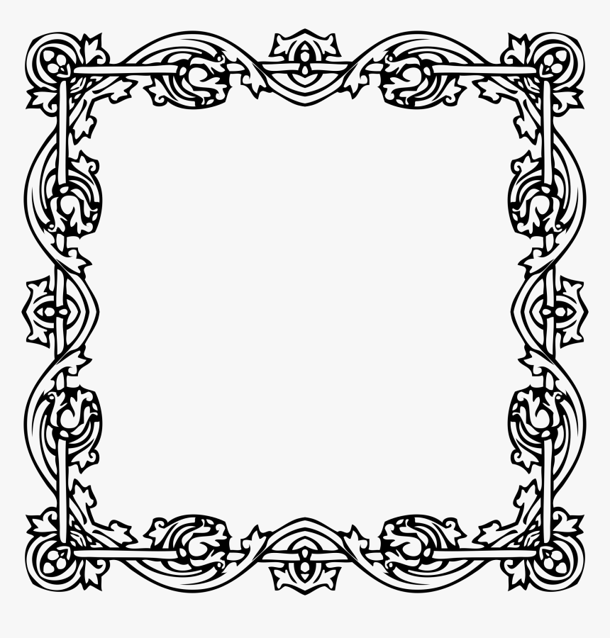 Clip Art Victorian Frames, HD Png Download - kindpng