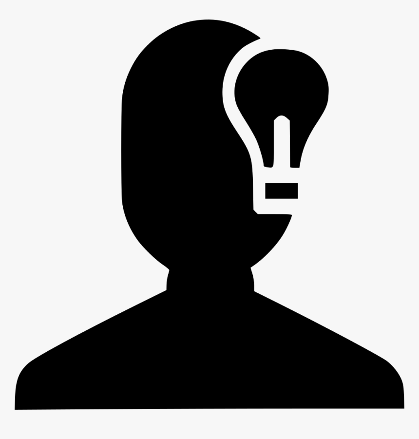 Man Person Idea Thinking Lamp Light - Profie, HD Png Download, Free Download