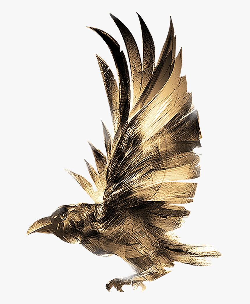 Golden Raven - Ravens Png, Transparent Png, Free Download