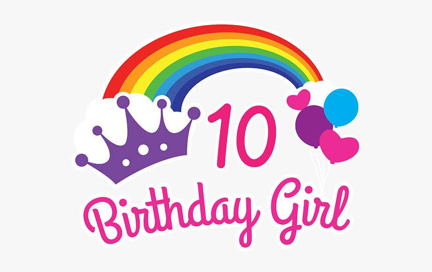 10th Birthday Girl Svg