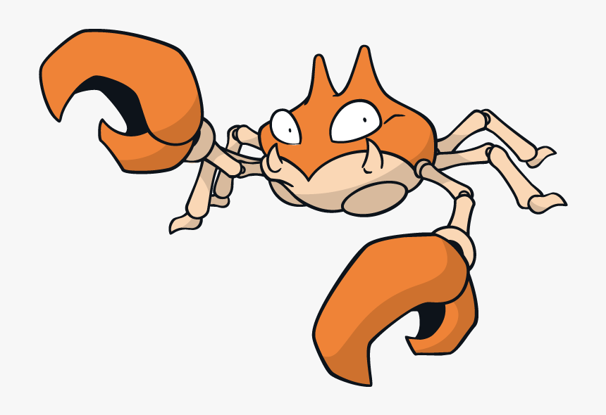 Krabby Pokemon Character Vector Art - Pokemon Krabby, HD Png Download, Free Download