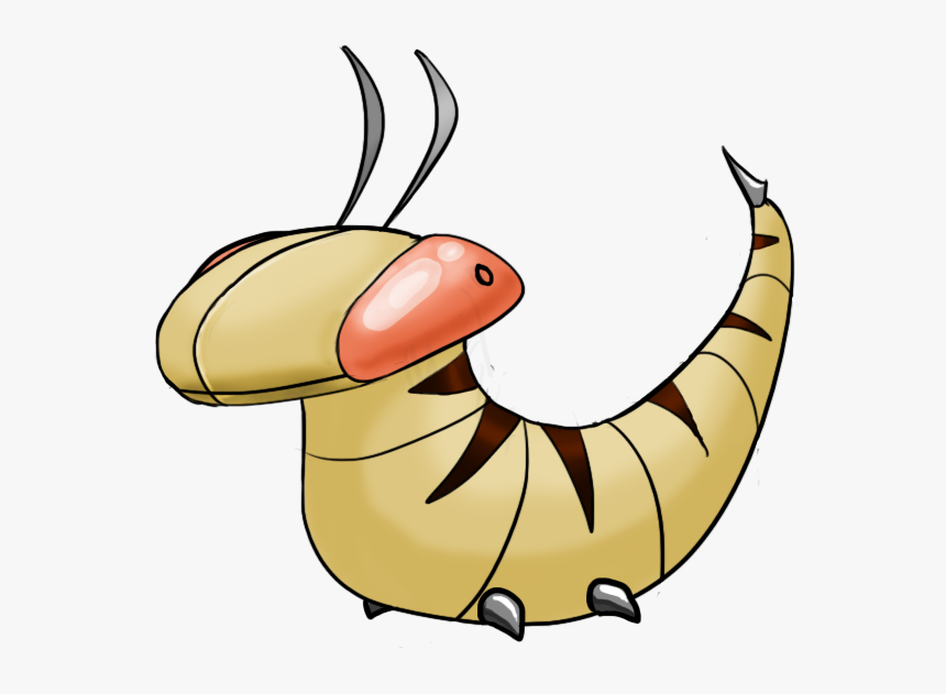 The Wasp/snake Pokemon, And My First Fakemon, Slitherva - Fan Made Caterpillar Pokemon, HD Png Download, Free Download