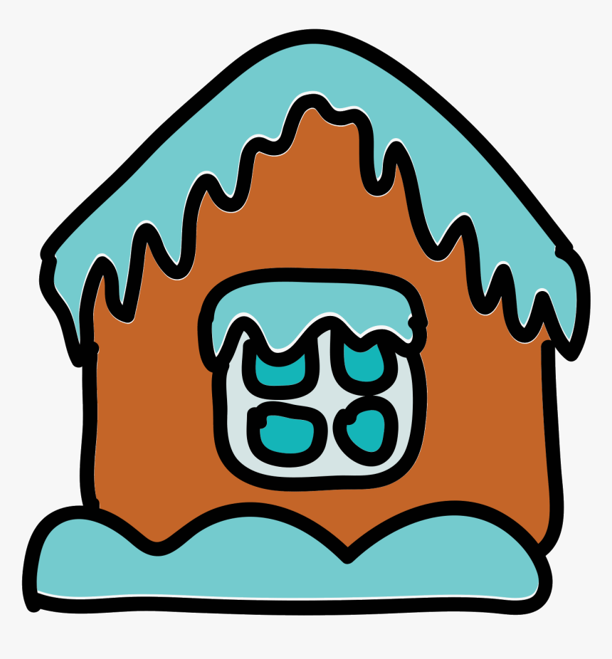 Gingerbread House Icon - Icon Design, HD Png Download, Free Download