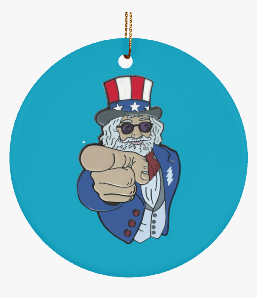 Uncle Wants You Ceramic Circle Tree Ornament - Cartoon, HD Png Download, Free Download