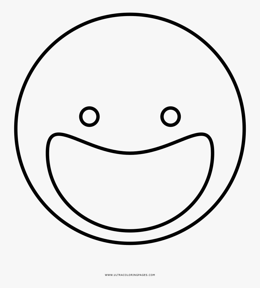 Excited Coloring Page - Smiley, HD Png Download, Free Download
