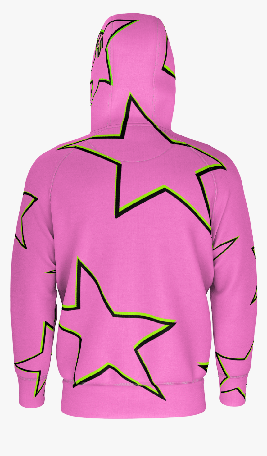 Transparent Pink Star Png - Hoodie, Png Download - kindpng