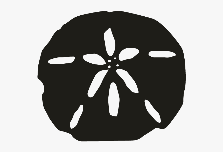 Smock Sand Dollar Motif - Sand Dollar Clipart Black And White, HD Png Download, Free Download