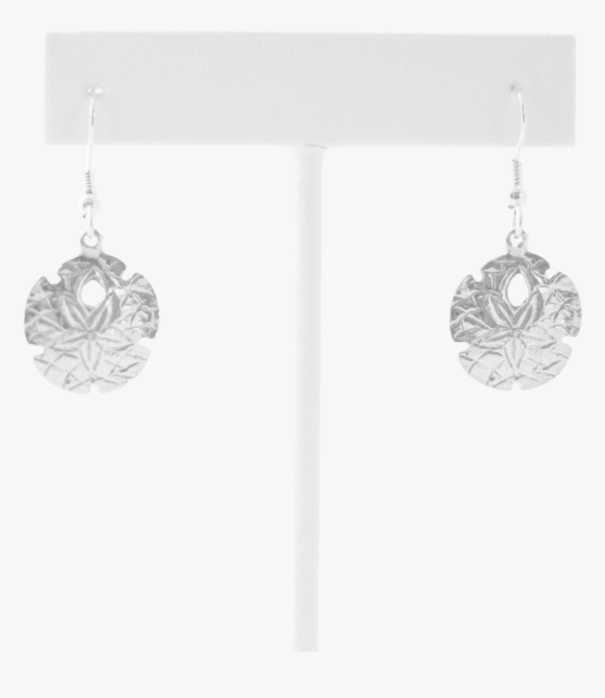 Pewter Sand Dollar Drop Earrings - Earrings, HD Png Download, Free Download