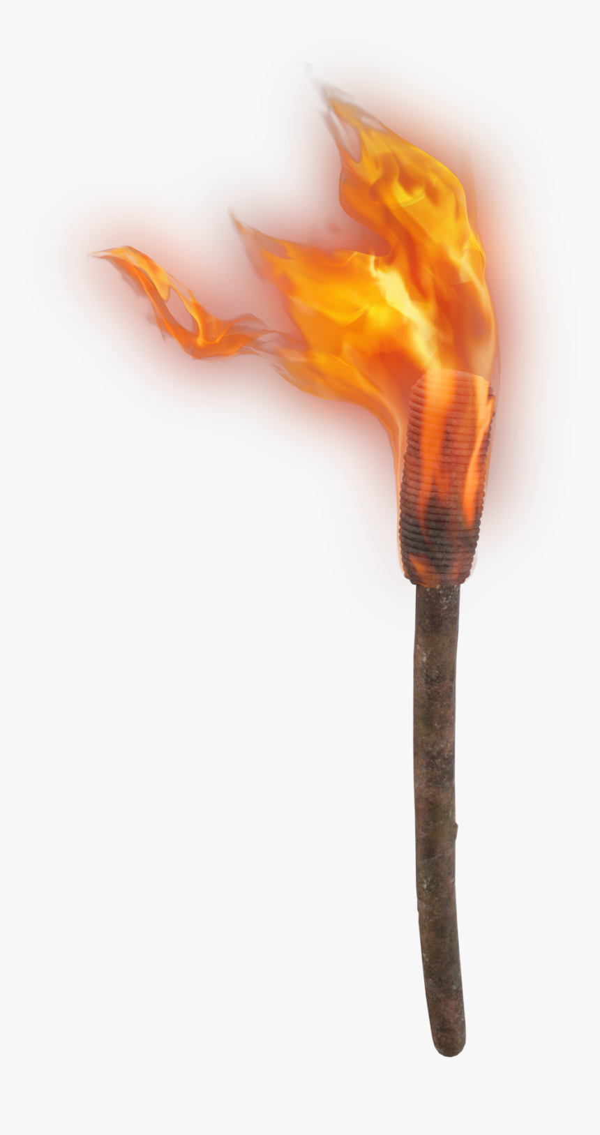 Svg Royalty Free Library Wooden Torch Clipart - Fire Torch Png, Transparent Png, Free Download