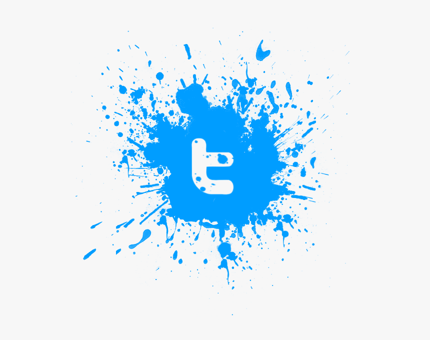 Transparent Twitter Icon Png Black Paint Splatter Png Download Kindpng