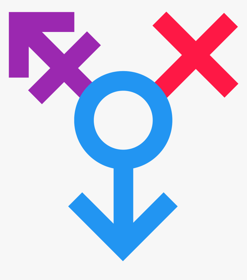 The Icon Is A Logo For Genderqueer - Red X Family Feud, HD Png Download, Free Download