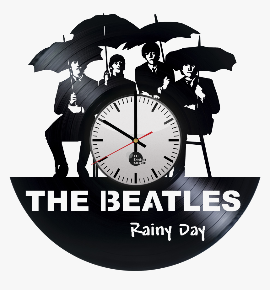 The Beatles Handmade Vinyl Record Wall Clock Fan Gift - Vinyl Clock Beatles, HD Png Download, Free Download