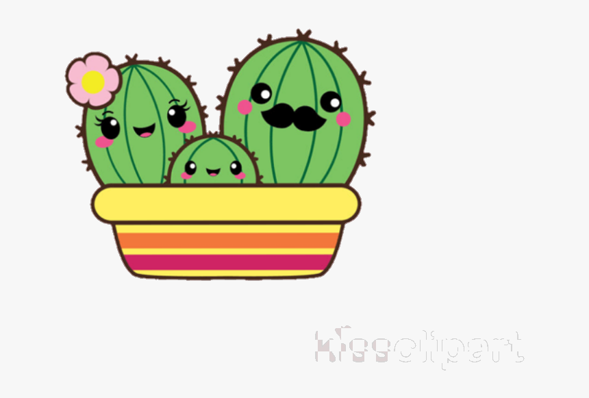 Cute Cartoon Cactus Png, Transparent Png, Free Download