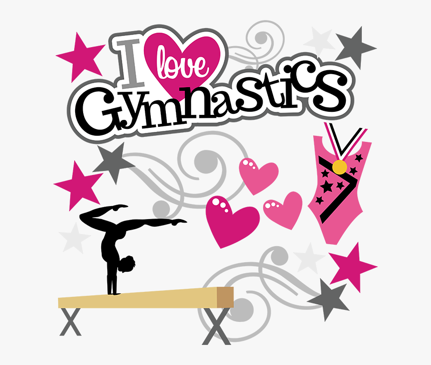 I Love Gymnastics Clipart - Love Gymnastics Clipart, HD Png Download, Free Download