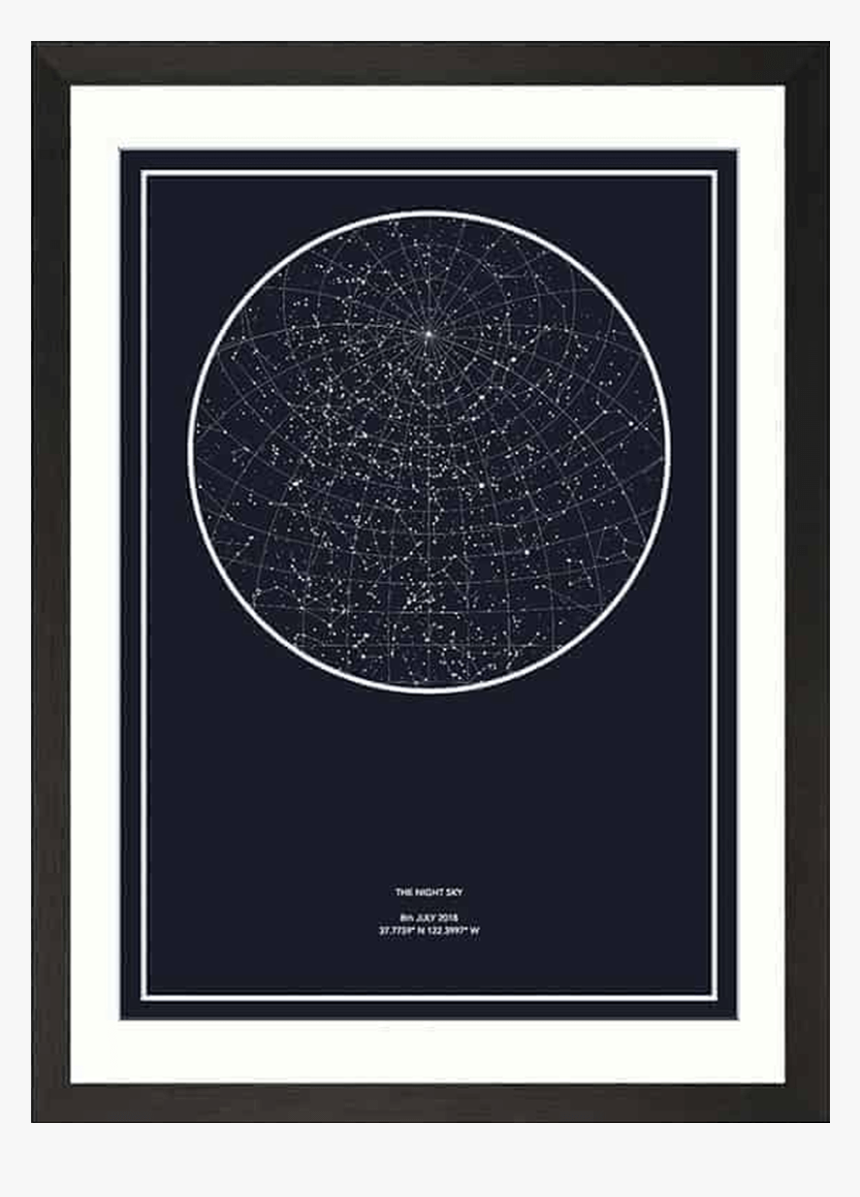 Night Sky Poster Framed, HD Png Download, Free Download