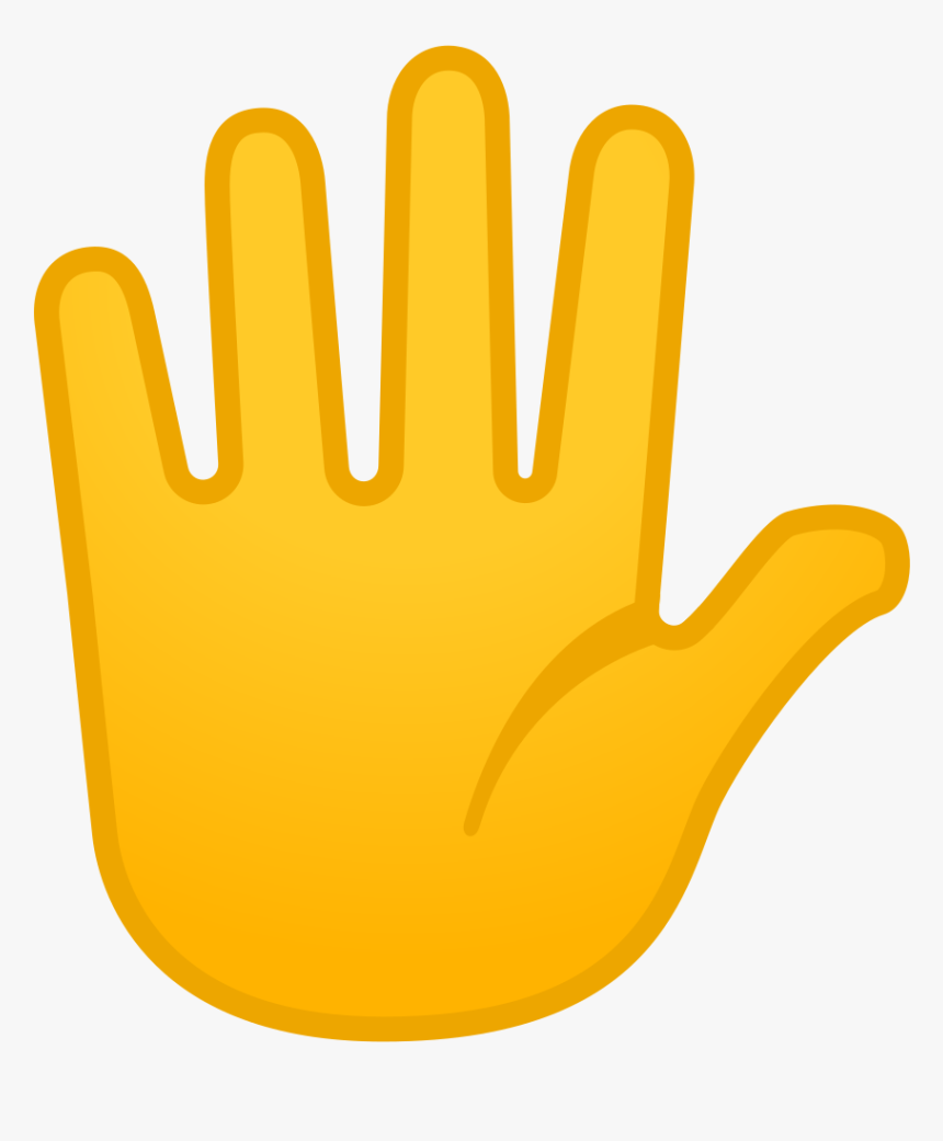 Hand With Fingers Splayed Icon - Emoji Hand 5 Fingers, HD Png Download ...