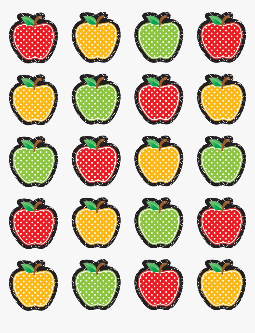 Dotty Apples Stickers - Apple Patterns, HD Png Download, Free Download