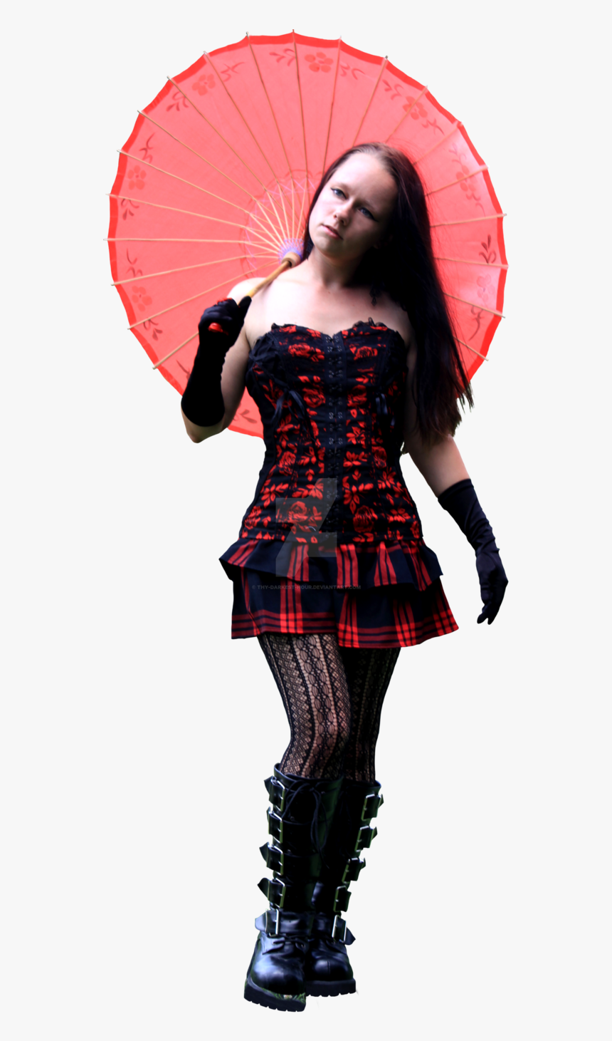 Fashion,fictional Design - Deviantart Gothic Girl Png, Transparent Png, Free Download