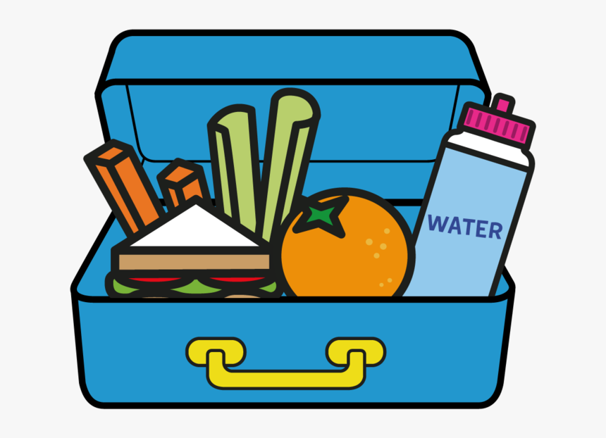 Packed Lunch Illustration Healthy Lunch Box Clipart, HD Png Download