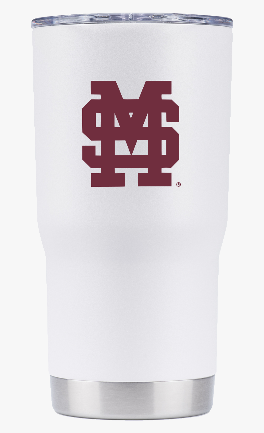 Mississippi State 30 Oz Gray Stacked Ms Tumbler - Pint Glass, HD Png Download, Free Download