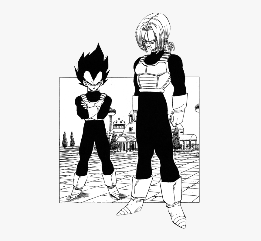 Manga Dbz Transparent Vegeta Trunks - Trunks And Vegeta Manga, HD Png Download, Free Download