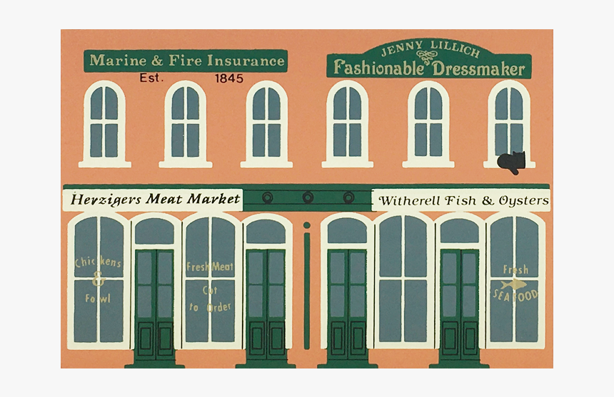 Vintage Fish/meat Market From Series Vi Handcrafted - Mansion, HD Png Download, Free Download