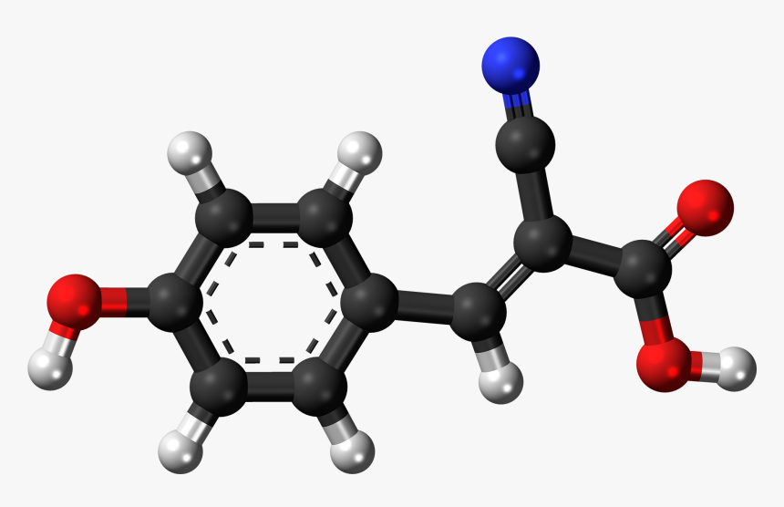 Alpha Cyano 4 Hydroxycinnamic Acid 3d Ball - Ortho Terphenyl, HD Png Download, Free Download