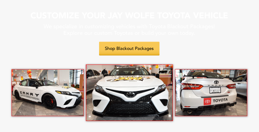 Customize Your Jay Wolfe Toyota Vehicle With Custom - Toyota Camry, HD Png Download, Free Download