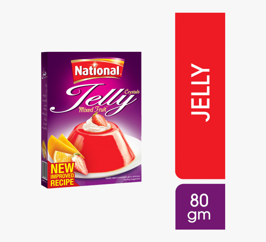 National Mix Fruit Jelly 80g - National Foods Limited, HD Png Download, Free Download