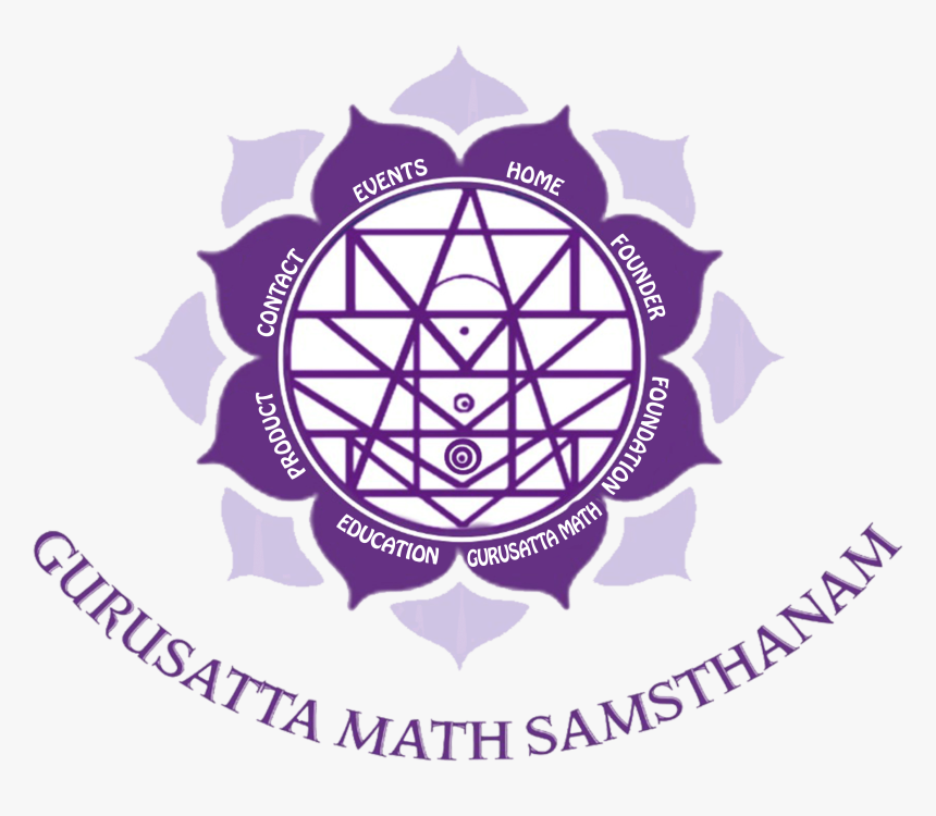 Gurusatta Math Samsthanam - Ohm Symbol With Lotus, HD Png Download, Free Download