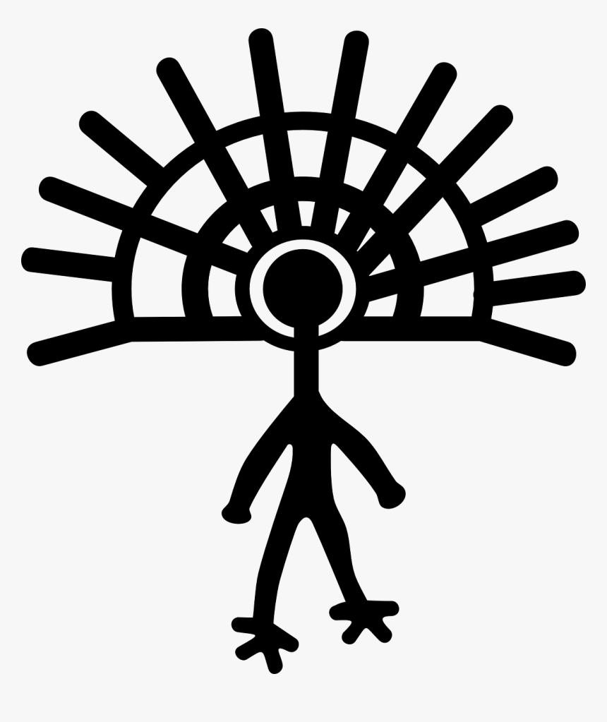 Petroglyph Rayed Figure Png Images - Petroglyphs Clip Art, Transparent Png, Free Download