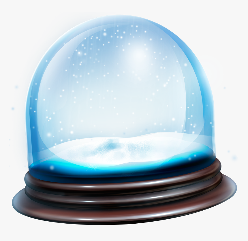 Snowglobe Snow Globe Transparent Overlay Bubbles - Snowy Christmas Tree, HD Png Download, Free Download