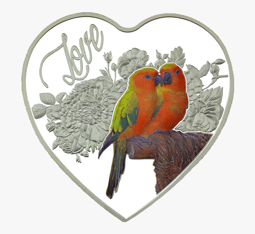 Love Birds With Heart, HD Png Download, Free Download