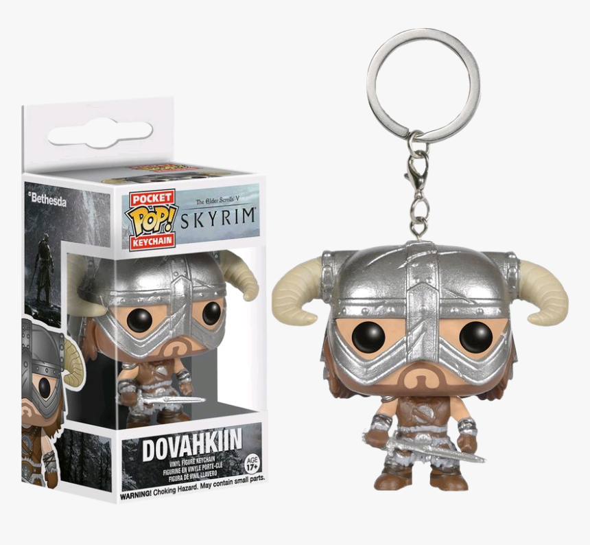 Dovahkiin Pocket Pop Keychain - Skyrim Keychain Pop, HD Png Download, Free Download