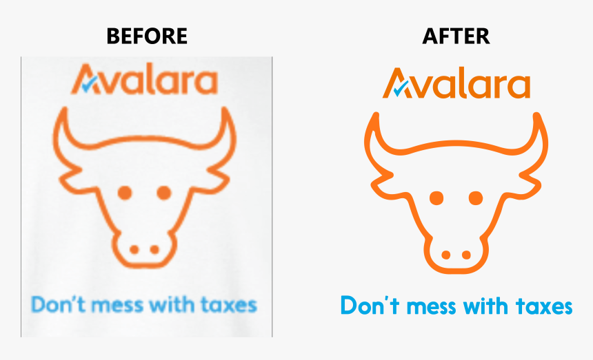 Avalara Dont Mess With Taxes - Cow Head White Silhouette, HD Png Download, Free Download